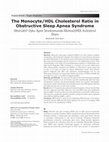 Research paper thumbnail of The Monocyte/HDL Cholesterol Ratio in Obstructive Sleep Apnea Syndrome