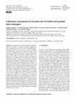 Research paper thumbnail of Laboratory assessment of corrosion rate of carbon steel ground heat exchangers