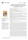 Research paper thumbnail of Effectiveness of Mother Steered Essential Preemies Care Bundle on The Level of Anxiety Among Mothers of Preemies