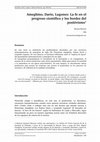 Research paper thumbnail of Ameghino, Darío, Lugones: La fe en el progreso científico y los bordes del positivismo