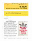 Research paper thumbnail of Essay Review of The Public School Advantage: Why Public Schools Outperform Private Schools