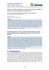 Research paper thumbnail of Digital marketing counseling as a marketing strategy for MSMEs in facing the Covid-19 pandemic in Manado City