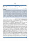 Research paper thumbnail of Purple Tomato - Importance and Scope: A Review