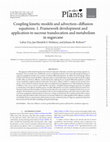 Research paper thumbnail of Coupling kinetic models and advection–diffusion equations. 1. Framework development and application to sucrose translocation and metabolism in sugarcane