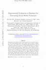 Research paper thumbnail of Experimental Evaluation of Baselines for Forecasting Social Media Timeseries