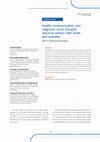 Research paper thumbnail of Health, communication, and religiosity: some thoughts about its relation with death and sexuality