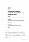 Research paper thumbnail of The physical and mineralogical characteristics of pottery from Mochong, Rota, Mariana Islands