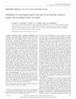 Research paper thumbnail of Modulation of corticospinal input to the legs by arm and leg cycling in people with incomplete spinal cord injury