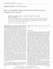 Research paper thumbnail of Effect of cervicolumbar coupling on spinal reflexes during cycling after incomplete spinal cord injury