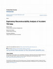 Research paper thumbnail of Exploratory reconstructability analysis of accident TBI data