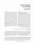 Research paper thumbnail of Locura y literatura: La otra mirada