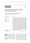 Research paper thumbnail of The Organizational Perspective Model: A Study In PT Starqle Indonesia