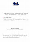 Research paper thumbnail of Simple model of recovery dynamics after mass extinction