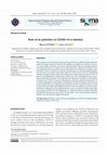 Research paper thumbnail of Role of air pollution on COVID-19 in Istanbul