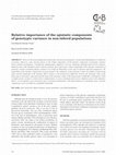 Research paper thumbnail of Relative importance of the epistatic components of genotypic variance in non-inbred populations