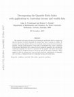 Research paper thumbnail of Decomposing the Quantile Ratio Index with applications to Australian income and wealth data