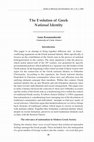 Research paper thumbnail of The Evolution of Greek National Identity