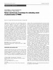 Research paper thumbnail of Raman spectroscopy: A technique for estimating extent of polymerization in PMMA