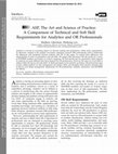 Research paper thumbnail of ASP, The Art and Science of Practice: A Comparison of Technical and Soft Skill Requirements for Analytics and OR Professionals