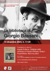 Research paper thumbnail of Presentazione del volume "Catalogo della biblioteca di Giorgio Bassani" (Roma, Palazzo Caetani, 14 dicembre, 17.30)