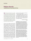 Research paper thumbnail of Editorial. Religious diversity. Looking Eastward: (Asia) beyond the West