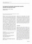 Research paper thumbnail of Ion migration from fluoride-releasing dental restorative materials into dental hard tissues