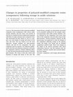 Research paper thumbnail of Changes in properties of polyacid-modified composite resins (compomers) following storage in acidic solutions