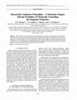 Research paper thumbnail of Electrically conductive polyaniline—A molecular magnet with the possibility of chemically controlling the magnetic properties