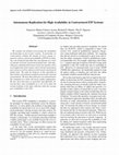 Research paper thumbnail of Autonomous replication for high availability in unstructured P2P systems