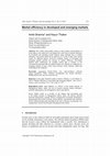 Research paper thumbnail of Market efficiency in developed and emerging markets