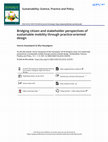 Research paper thumbnail of Bridging citizen and stakeholder perspectives of sustainable mobility through practice-oriented design