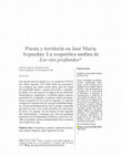 Research paper thumbnail of Poesía y territorio en José María Arguedas: La ecopoética andina de Los ríos profundos