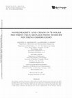 Research paper thumbnail of NONLINEARITY AND CHAOS IN <sup>8</sup><font>B</font> SOLAR NEUTRINO FLUX SIGNALS FROM SUDBURY NEUTRINO OBSERVATORY