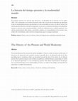 Research paper thumbnail of The History of the Present and World Modernity