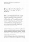 Research paper thumbnail of Epilogue: Anxieties About Culture and Tradition—Property as Reification