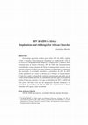 Research paper thumbnail of HIV & AIDS in Africa: Implications and challenges for African Churches