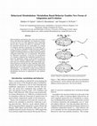 Research paper thumbnail of Behavioral Metabolution - Metabolism Based Behavior Enables New Forms of Adaptation and Evolution