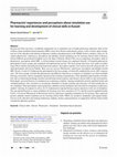 Research paper thumbnail of Pharmacists’ experiences and perceptions about simulation use for learning and development of clinical skills in Kuwait