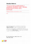 Research paper thumbnail of Tvorivosť detí predškolského a mladšieho školského veku (Creativity in children of preschool and early school age), MonikaKrajčovičová, Prešov 2012: [review].