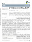 Research paper thumbnail of The metallo-formate anions, M(CO<sub>2</sub>)<sup>−</sup>, M = Ni, Pd, Pt, formed by electron-induced CO<sub>2</sub> activation