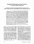 Research paper thumbnail of Haptoglobin phenotypes and gene frequencies in unipolar major depression