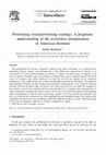 Research paper thumbnail of Performing texts/performing readings: A pragmatic understanding of the revisionist interpretation of American literature