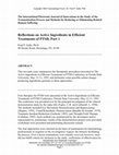 Research paper thumbnail of Reflections on active ingredients in efficient treatments of PTSD, Part 1