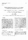 Research paper thumbnail of Enzyme immunoassay for the detection of antibody toPseudomonas pseudomalleiexotoxin in mice