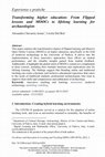 Research paper thumbnail of Transforming higher education: From Flipped lessons and MOOCs to lifelong learning for archaeologists, Excellence and Innovation in Learning and Teaching (ISSNe 2499-507X), 2023, 2