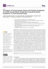 Research paper thumbnail of The Impact of Socioeconomic Factors and Geriatric Syndromes on Frailty among Elderly People Receiving Home-Based Healthcare: A Cross-Sectional Study