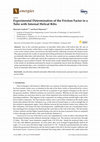 Research paper thumbnail of Experimental Determination of the Friction Factor in a Tube with Internal Helical Ribs