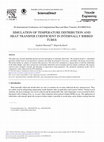 Research paper thumbnail of Simulation of Temperature Distribution and Heat Transfer Coefficient in Internally Ribbed Tubes