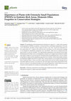 Research paper thumbnail of Importance of Plants with Extremely Small Populations (PSESPs) in Endemic-Rich Areas, Elements Often Forgotten in Conservation Strategies