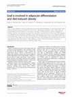 Research paper thumbnail of Grail is involved in adipocyte differentiation and diet-induced obesity